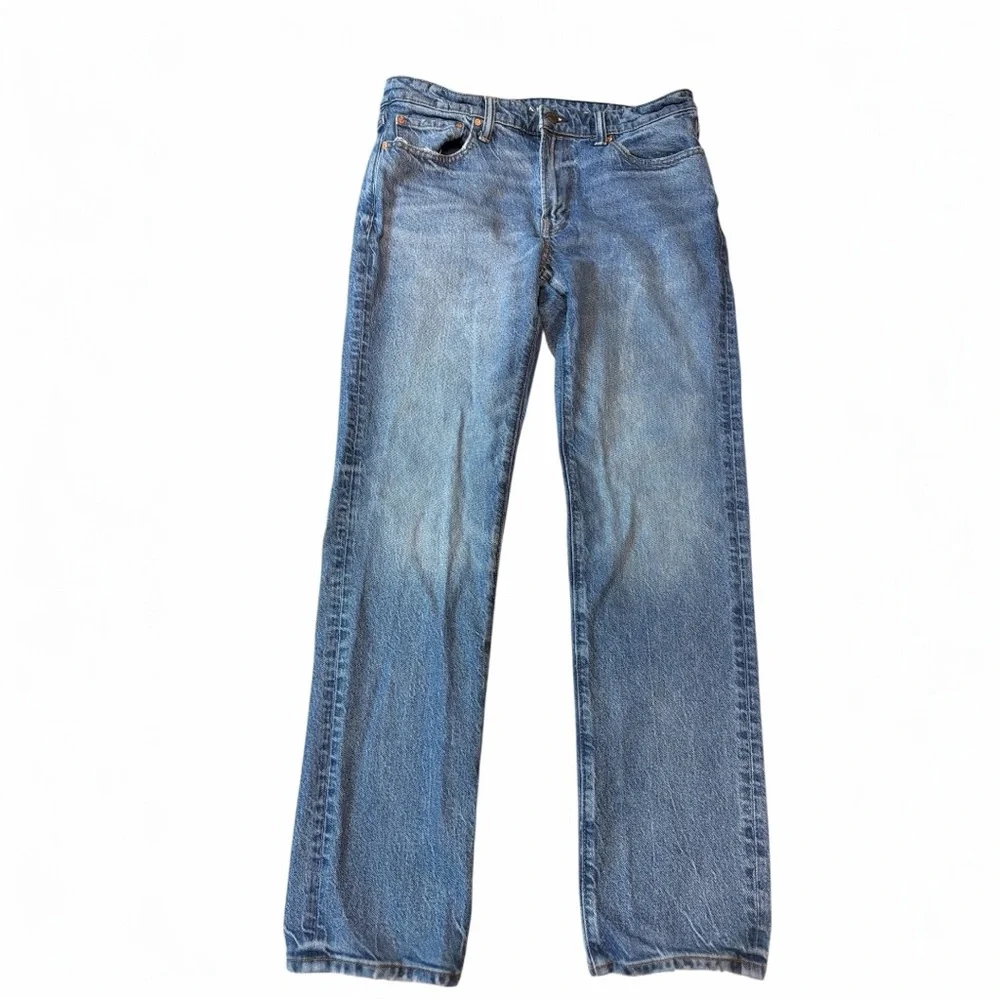American Eagle Slim Straight Easy Flex Jeans 34x34 Distressed